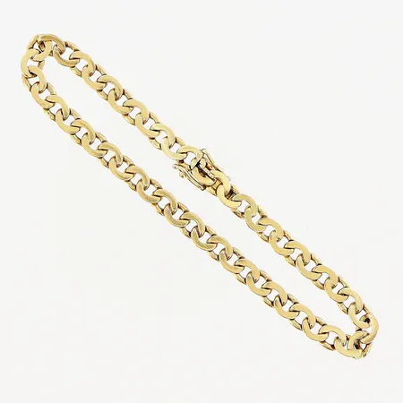Armband, 18,5cm, bredd 4mm, 18K.  Vikt: 11 g
