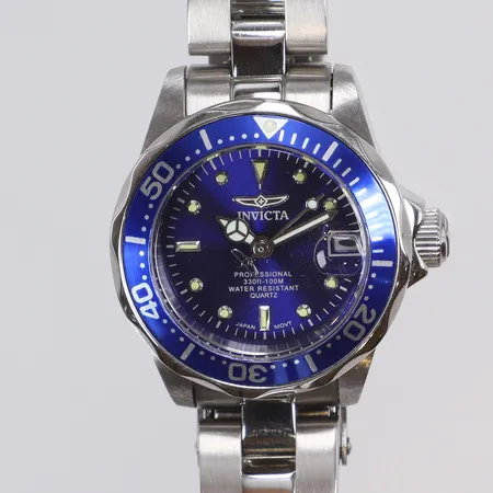 Damur Invicta Professional Ø25mm ref nr 9177, quartz, stållänk, med box och manual