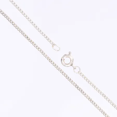 Halskedja pansar, 45cm, bredd 1mm, silver 830/1000 Vikt: 2,3 g