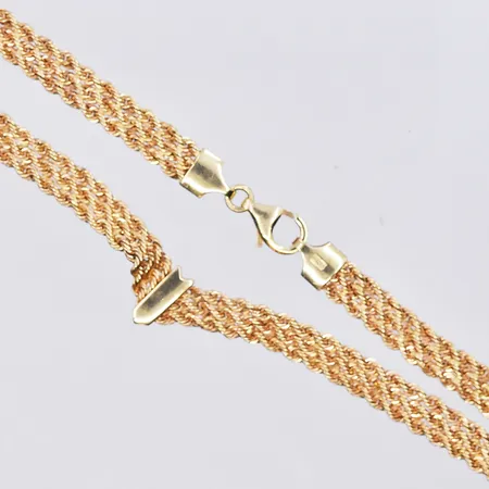 1 Collier modell Cordell Längd 45cm Bredd 6mm 18K Vikt: 9,2 g