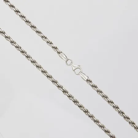 Kedja Cordell, längd ca 64,5cm, bredd 3,5mm, 925/1000 silver Vikt: 30,5 g