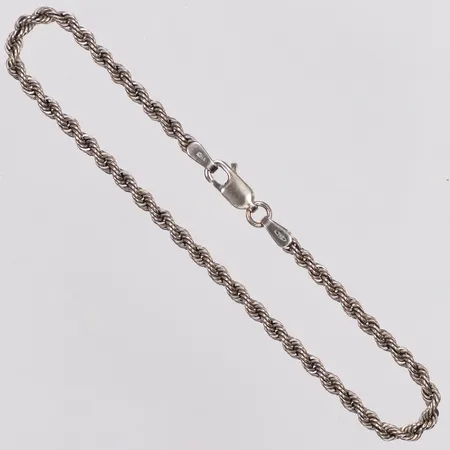 Armband, Cordell, längd 18,5cm, bredd 2,6mm, vitguld, 18K Vikt: 2,2 g