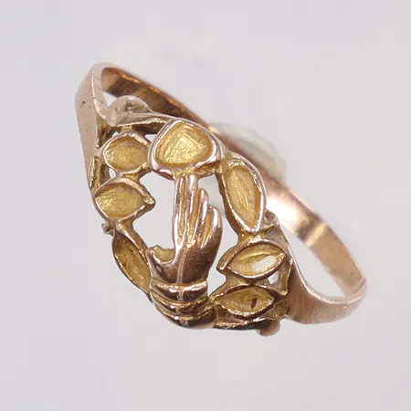 Ring stl 17½, skev 14K Vikt: 1,8 g