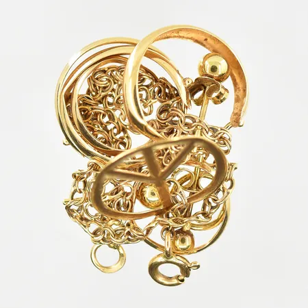 Diverse defekt guld, 18K. Vikt: 4,4 g