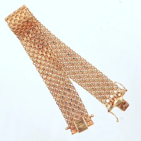 Armband X-länk, längd 19cm, bredd 15,6mm, 18K Vikt: 16,6 g