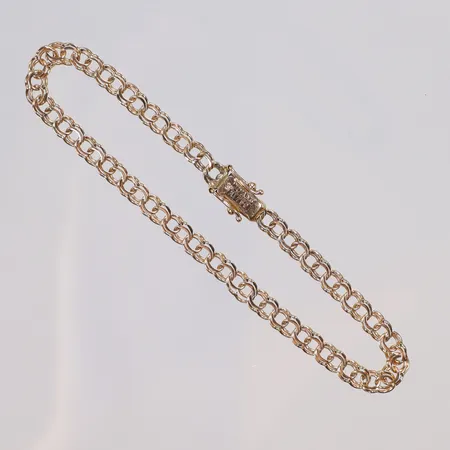 Armband Bismarck 19cm bredd 4mm Jo-Ans Guld, Köping 18K Vikt: 6,2 g