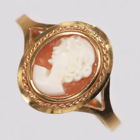 Ring, camé, stl 17¼, Heko KB, bredd 1,6-13,4mm, 18K Vikt: 2,2 g