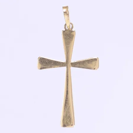 Hänge kors, 32x16mm, repigt, 18K Vikt: 0,9 g
