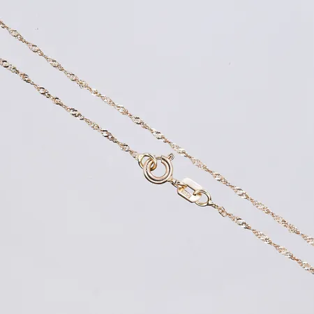 1 Kedja Singapore längd 42cm 18K Vikt: 1,3 g