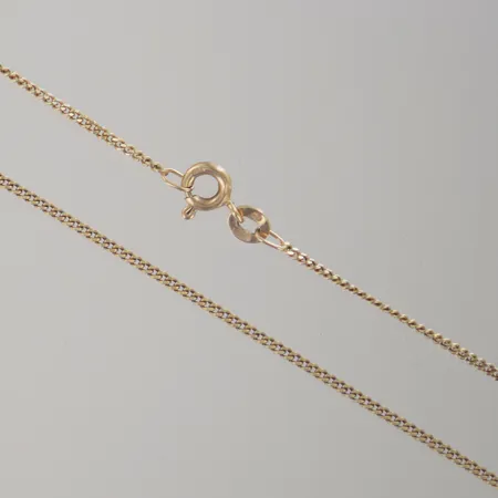 Halskedja pansar, längd 46 cm bredd 1,3 mm, 18K Vikt: 3,5 g