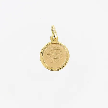 Hänge, text, 19x12mm, 18K. Vikt: 1,4 g
