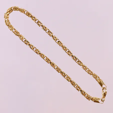 Armband Kejsar, längd 20cm, bredd 3mm, 18K.  Vikt: 5,5 g
