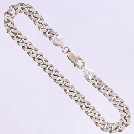 Armband pansar, 20cm, bredd 6mm, påtagligt slitage, silver 925/1000 Vikt: 17,3 g