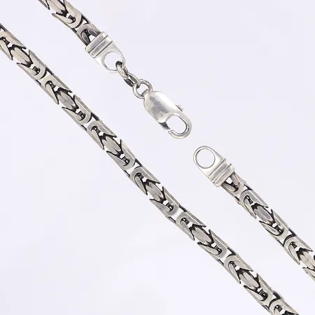 Halskedja kejsarlänk, 50cm, bredd 5mm, silver 925/1000 Vikt: 58,5 g