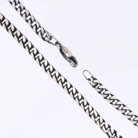 Halskedja rävsvans, 50cm, bredd 4mm, silver 925/1000 Vikt: 36,2 g