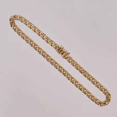 Armband Bismarck längd 19cm, bredd 4mm, 18K. Vikt: 9,5 g