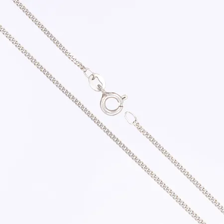 Halskedja pansar, 36,5cm, bredd 1,5mm, silver 925/1000 Vikt: 2 g