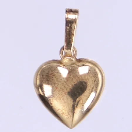 Hänge hjärta, 16x9mm, något missfärgad, 18K Vikt: 0,4 g