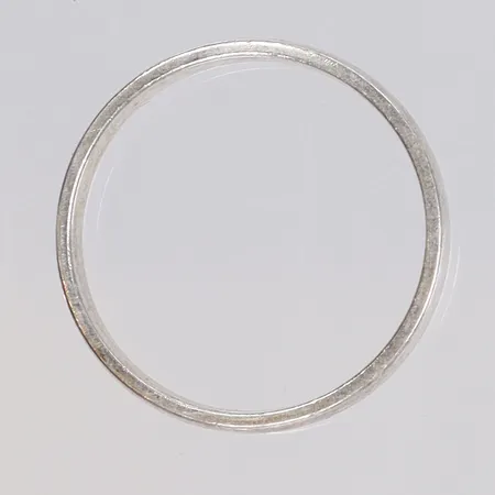 Ring slät stl 18¾ bredd 4mm, GHA silver 925/1000 Vikt: 2,9 g