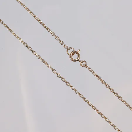 Kedja Ankarlänk 53,5cm bredd 1,5mm 18K Vikt: 8 g