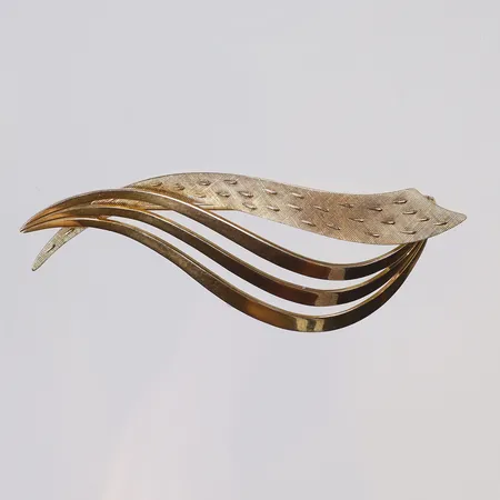 Brosch mönstrad längd 63mm, 8K  Vikt: 5,2 g