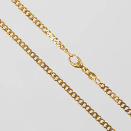 Kedja Pansar, längd ca 50,5cm, bredd 2,5mm, GHA, 18K Vikt: 9,1 g