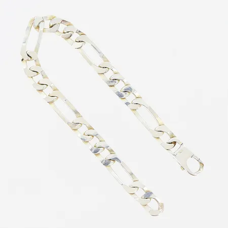 Armband Figaro, 22cm, bredd 8mm, GHA, silver 925/1000 Vikt: 22,1 g