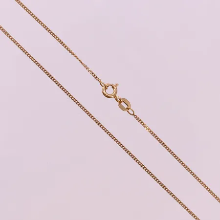 Kedja Pansar, längd 40cm, bredd 1,1mm, 18K.  Vikt: 2,1 g