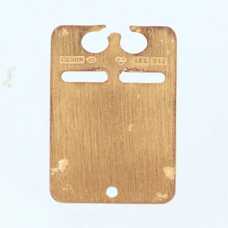 ID-Bricka, defekt, gravyr, 18K Vikt: 1,9 g