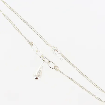 Collier 46-49cm, bredd 3-40mm, GHA, 925/1000 Vikt: 14 g
