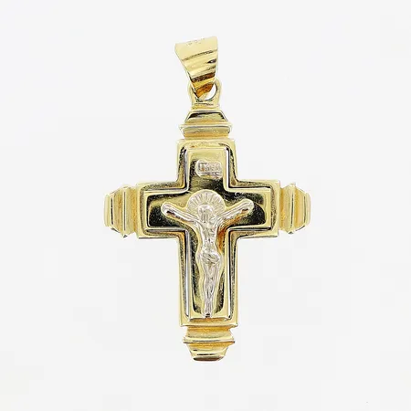 Hänge, krucifix, 32x21mm, 14K. Vikt: 4,3 g