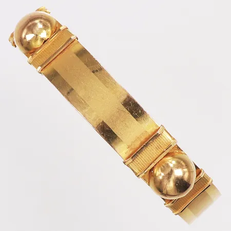 Armring, Ø60mm, bredd 11mm, bucklig, repor, 23K Vikt: 21,8 g