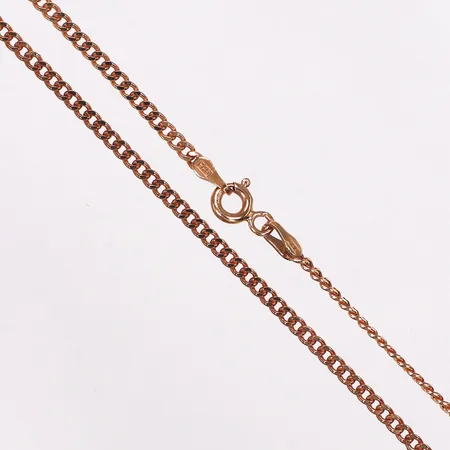 Kedja, Pansar, längd 42cm, bredd 2mm, roséguld, Guldfynd, 18K Vikt: 3,1 g