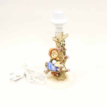 Lampfot Hummel, Goebel, porslin, 26cm, ej funktionstestad, Tyskland. Skickas med postpaket.