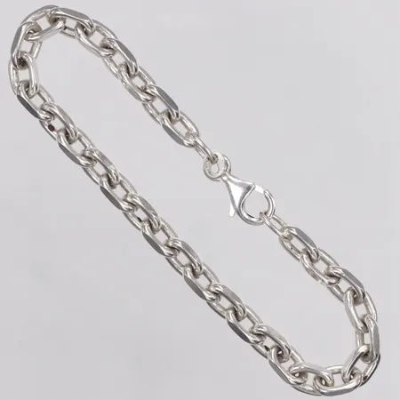 Armband, Ankar, längd 17,5cm, bredd 5,5mm, 925/1000 silver Vikt: 15,3 g