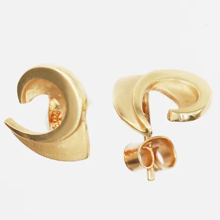Ett par örhängen, Ø 11 mm, 18K guld. Vikt: 2,1 g