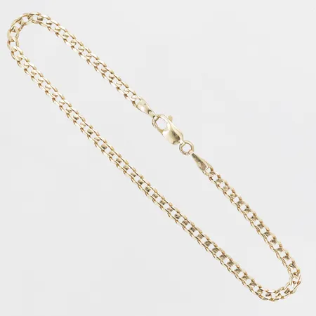 Armband, Pansar, längd: 19,5 mm, bredd: 3 mm, 14K guld:  Vikt: 3,2 g