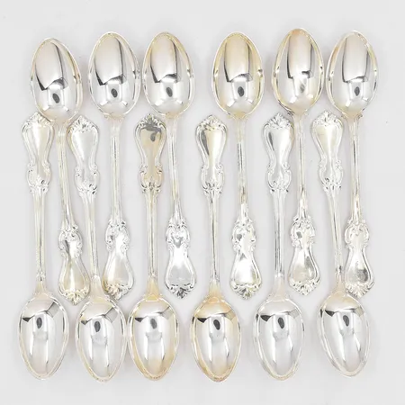 12 Moccaskedar, modell Olga, längd 11,5cm, silver 830/1000, schatull medföljer Vikt: 144,4 g