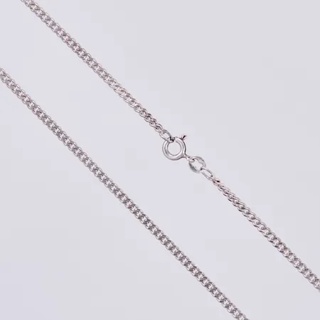 Kedja Pansar, längd: ca 44,5cm, bredd: ca 2mm, 925/1000 silver  Vikt: 6,8 g
