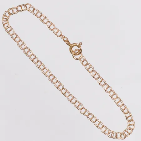 Armband , Bismarck, längd 17,5cm, bredd 3mm, 18K  Vikt: 1,9 g
