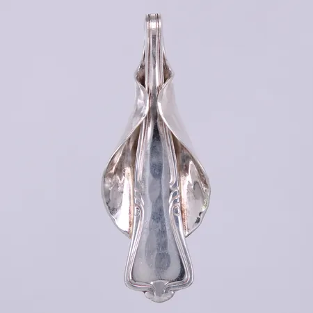 Hänge, längd ca 6,8cm, bredd ca 25mm, Bo Ekström, Gaffelkonst Stockholm, silver 830/1000 Vikt: 23,8 g