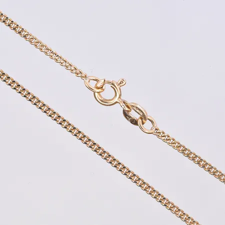 Kedja Pansar, längd 50,5 cm, bredd 2 mm, 18K. Vikt: 5 g