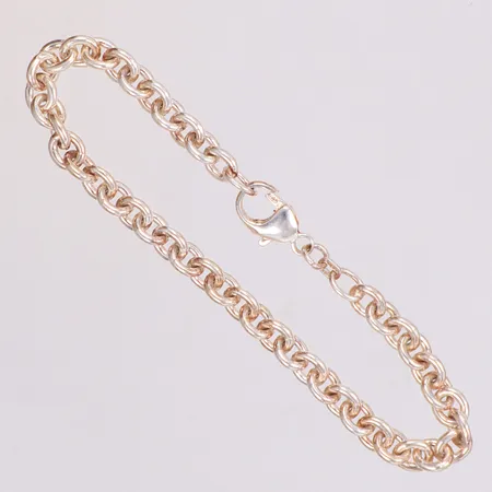 Armband, rundad ankar, längd 21cm, bredd 6,3mm, 925/1000 silver Vikt: 17,8 g