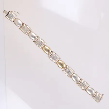 Armband, längd 19,5cm, bredd 13mm, 925/1000 silver Vikt: 23,3 g