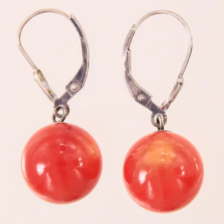 Ett par örhängen med stenar, 29x12mm, silver 925/1000 Vikt: 5,8 g