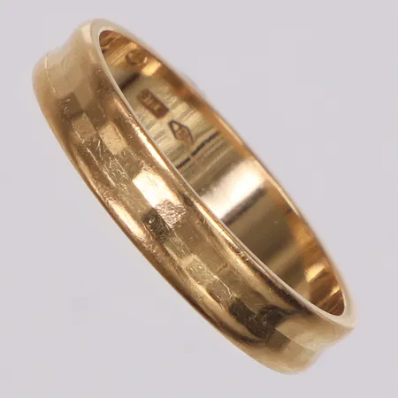 Ring, slät, 16¼, bredd 3,5mm, 18K Vikt: 2,5 g