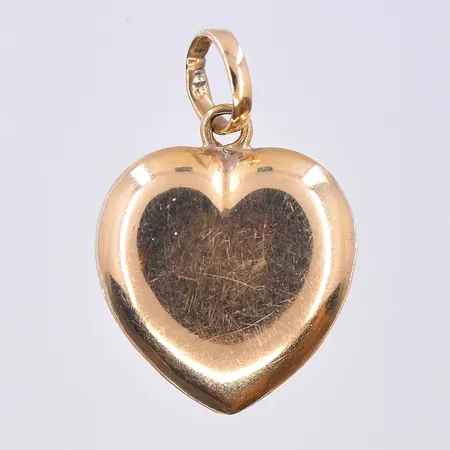 Hänge Hjärta, längd 20 mm, bredd 13 mm, 18K. Vikt: 1,1 g