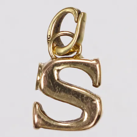 Hänge, S, längd 20mm inkl ögla, bredd 10mm, ihåligt, 14K Vikt: 1,5 g