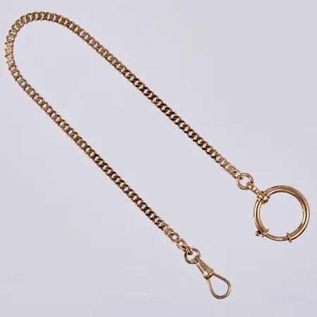Klockkedja längd ca 24,5cm, bredd ca 3-18mm, 18K Vikt: 10,9 g