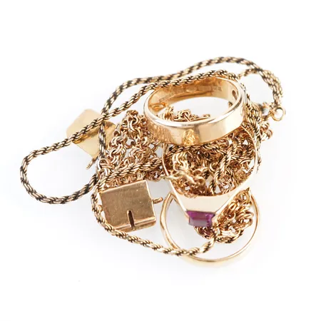 Diverse guld, 18k Vikt: 29,7 g